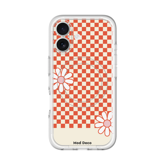 スリムプロテクションプレミアムケース with MagSafe［ Mod Deco - オリジナル - レトロフラワー ］