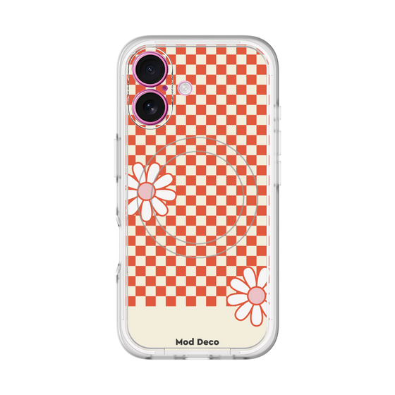 スリムプロテクションプレミアムケース with MagSafe［ Mod Deco - オリジナル - レトロフラワー ］
