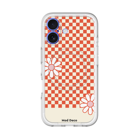 スリムプロテクションプレミアムケース with MagSafe［ Mod Deco - オリジナル - レトロフラワー ］