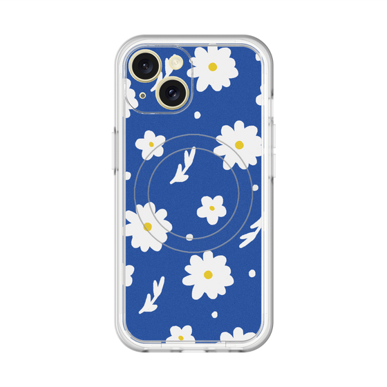 スリムプロテクションプレミアムケース with MagSafe［ Mod Deco - オリジナル - フラワー/B ］