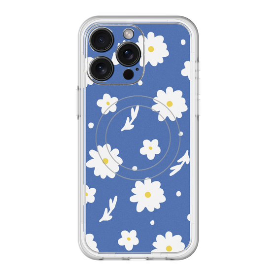 スリムプロテクションプレミアムケース with MagSafe［ Mod Deco - オリジナル - フラワー/B ］