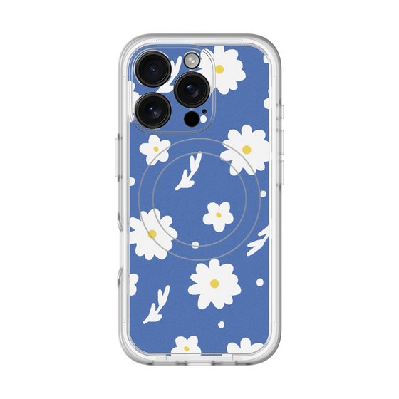 スリムプロテクションプレミアムケース with MagSafe［ Mod Deco - オリジナル - フラワー/B ］