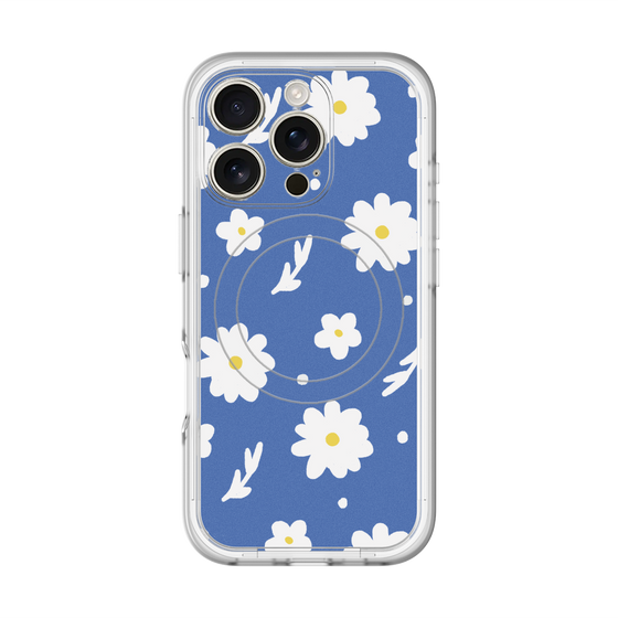 スリムプロテクションプレミアムケース with MagSafe［ Mod Deco - オリジナル - フラワー/B ］