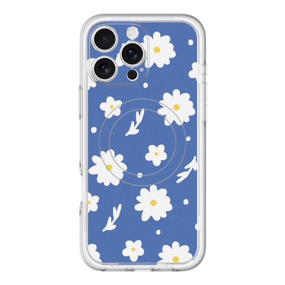 スリムプロテクションプレミアムケース with MagSafe［ Mod Deco - オリジナル - フラワー/B ］