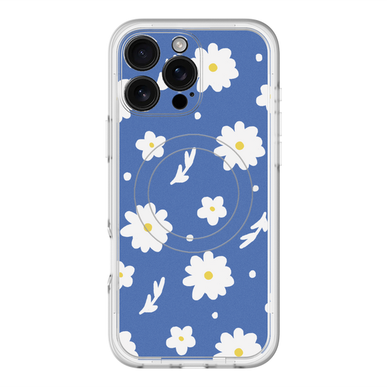 スリムプロテクションプレミアムケース with MagSafe［ Mod Deco - オリジナル - フラワー/B ］