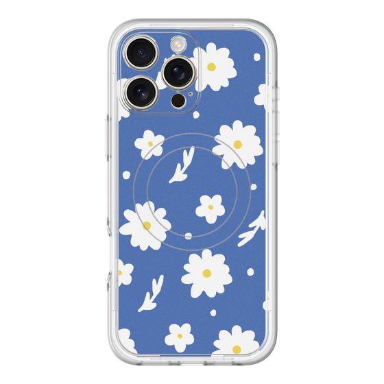 スリムプロテクションプレミアムケース with MagSafe［ Mod Deco - オリジナル - フラワー/B ］