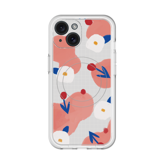 スリムプロテクションプレミアムケース with MagSafe［ Mod Deco - オリジナル - フラワー/C ］