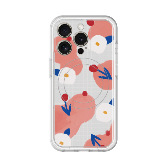 スリムプロテクションプレミアムケース with MagSafe［ Mod Deco - オリジナル - フラワー/C ］