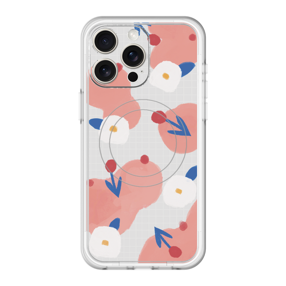 スリムプロテクションプレミアムケース with MagSafe［ Mod Deco - オリジナル - フラワー/C ］