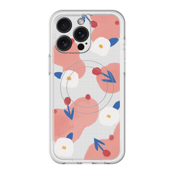 スリムプロテクションプレミアムケース with MagSafe［ Mod Deco - オリジナル - フラワー/C ］