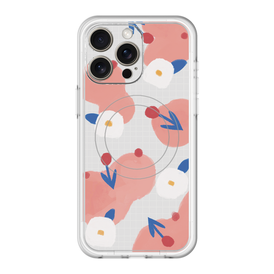 スリムプロテクションプレミアムケース with MagSafe［ Mod Deco - オリジナル - フラワー/C ］
