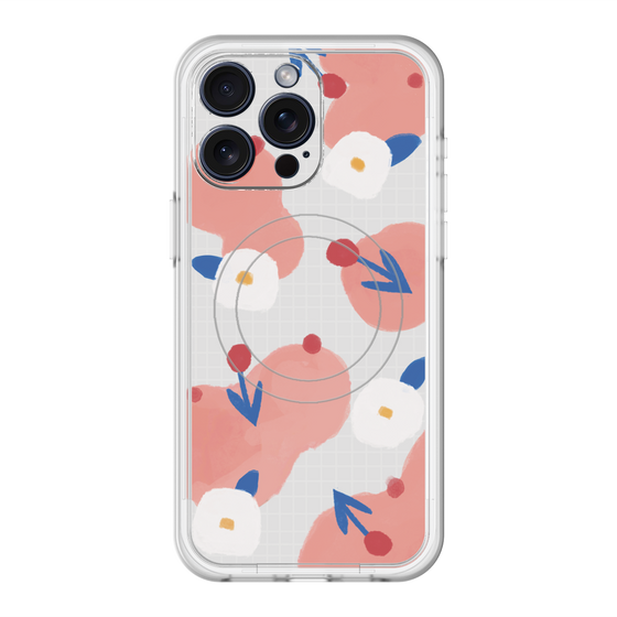 スリムプロテクションプレミアムケース with MagSafe［ Mod Deco - オリジナル - フラワー/C ］