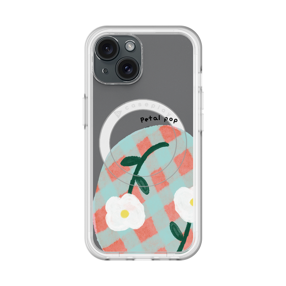 スリムプロテクションプレミアムケース with MagSafe［ Mod Deco - オリジナル - フラワー/D ］