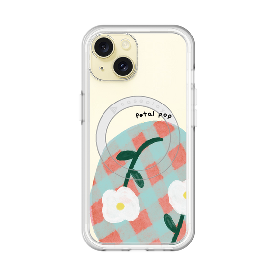 スリムプロテクションプレミアムケース with MagSafe［ Mod Deco - オリジナル - フラワー/D ］