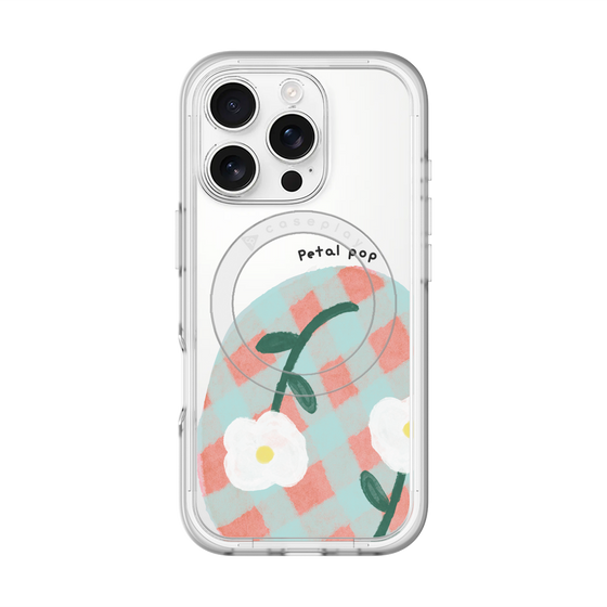 スリムプロテクションプレミアムケース with MagSafe［ Mod Deco - オリジナル - フラワー/D ］