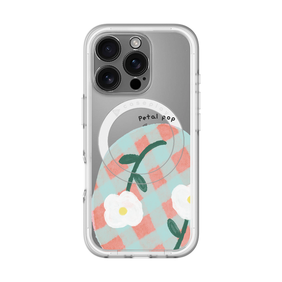スリムプロテクションプレミアムケース with MagSafe［ Mod Deco - オリジナル - フラワー/D ］