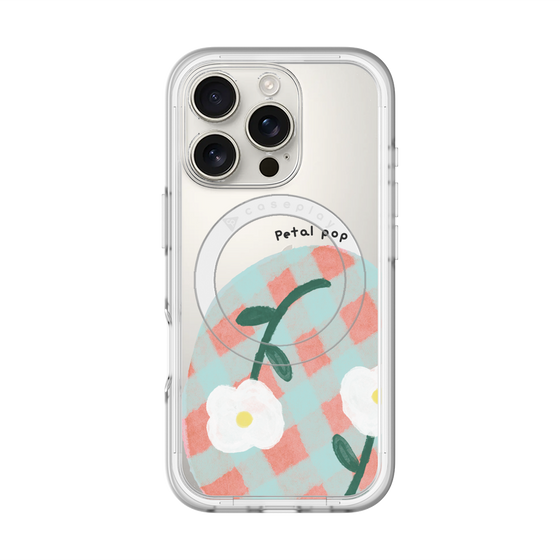 スリムプロテクションプレミアムケース with MagSafe［ Mod Deco - オリジナル - フラワー/D ］