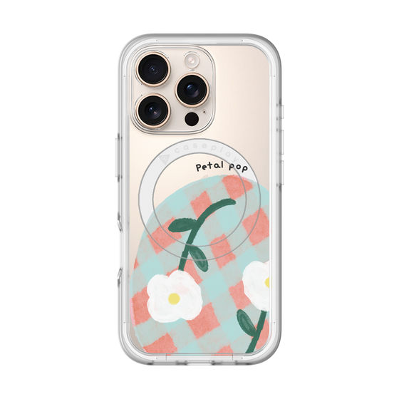 スリムプロテクションプレミアムケース with MagSafe［ Mod Deco - オリジナル - フラワー/D ］