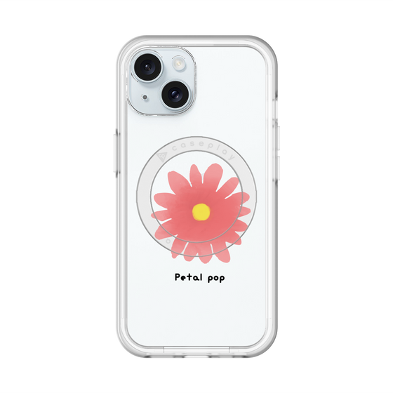 スリムプロテクションプレミアムケース with MagSafe［ Mod Deco - オリジナル - フラワー/E ］