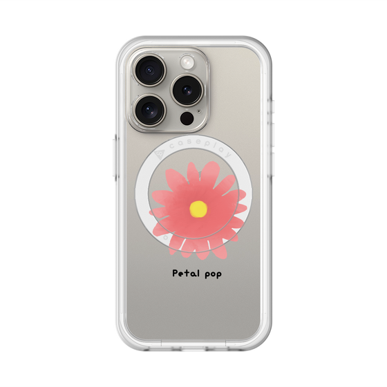 スリムプロテクションプレミアムケース with MagSafe［ Mod Deco - オリジナル - フラワー/E ］