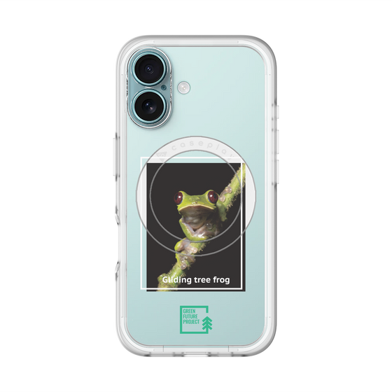 スリムプロテクションプレミアムケース with MagSafe［ Green Future Project - Gliding tree frog ］
