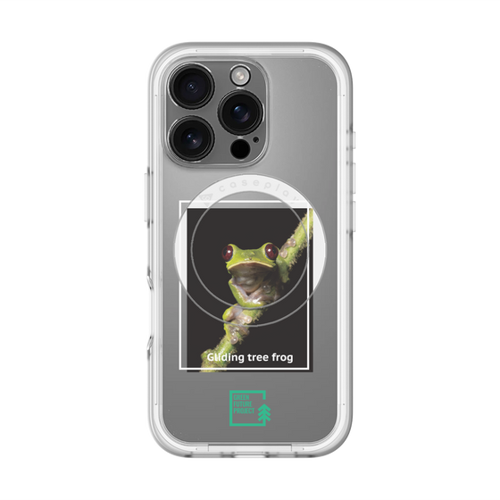 スリムプロテクションプレミアムケース with MagSafe［ Green Future Project - Gliding tree frog ］