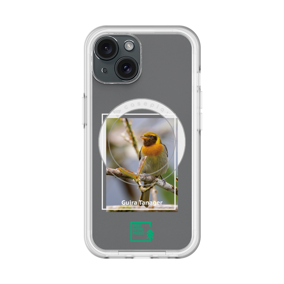 スリムプロテクションプレミアムケース with MagSafe［ Green Future Project - Guira Tanager ］