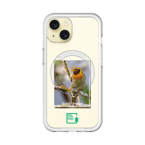 スリムプロテクションプレミアムケース with MagSafe［ Green Future Project - Guira Tanager ］