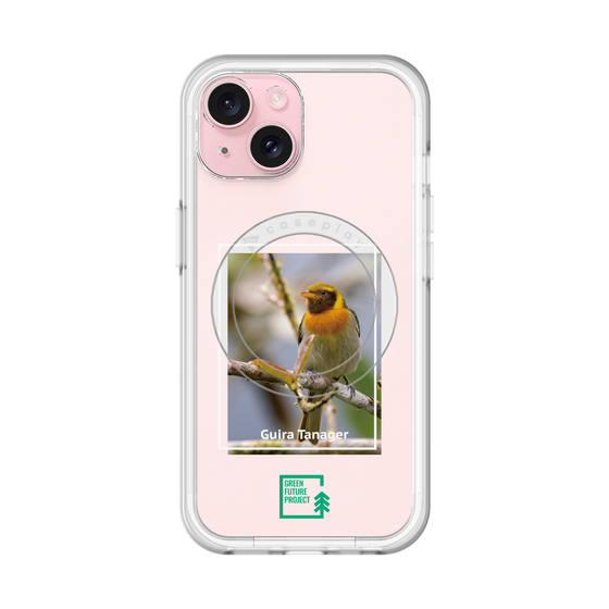 スリムプロテクションプレミアムケース with MagSafe［ Green Future Project - Guira Tanager ］