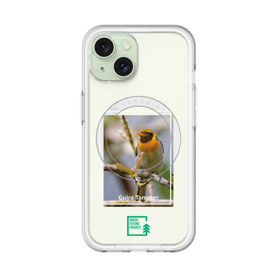 スリムプロテクションプレミアムケース with MagSafe［ Green Future Project - Guira Tanager ］