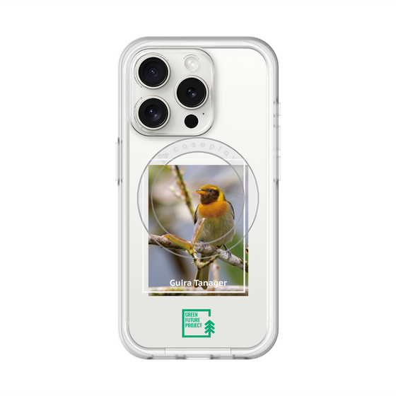 スリムプロテクションプレミアムケース with MagSafe［ Green Future Project - Guira Tanager ］