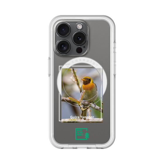 スリムプロテクションプレミアムケース with MagSafe［ Green Future Project - Guira Tanager ］
