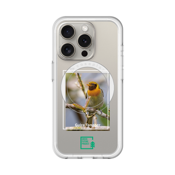 スリムプロテクションプレミアムケース with MagSafe［ Green Future Project - Guira Tanager ］