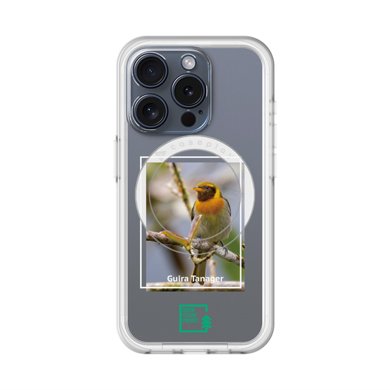 スリムプロテクションプレミアムケース with MagSafe［ Green Future Project - Guira Tanager ］