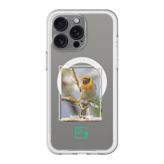 スリムプロテクションプレミアムケース with MagSafe［ Green Future Project - Guira Tanager ］