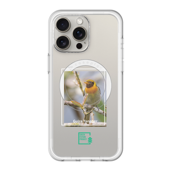 スリムプロテクションプレミアムケース with MagSafe［ Green Future Project - Guira Tanager ］