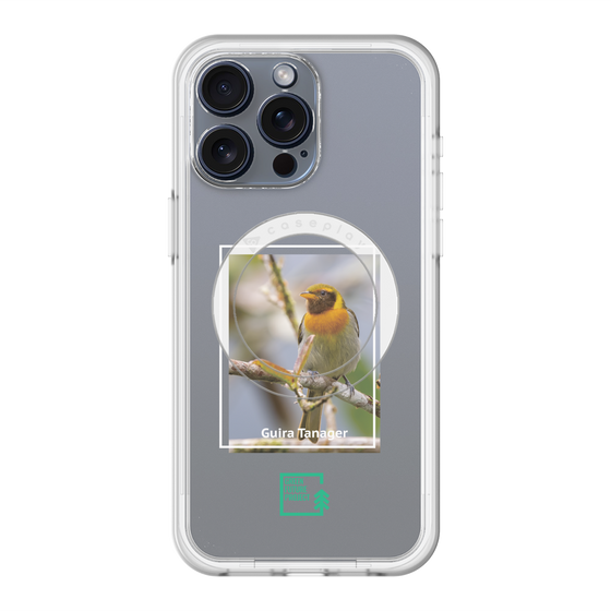 スリムプロテクションプレミアムケース with MagSafe［ Green Future Project - Guira Tanager ］