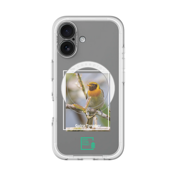 スリムプロテクションプレミアムケース with MagSafe［ Green Future Project - Guira Tanager ］
