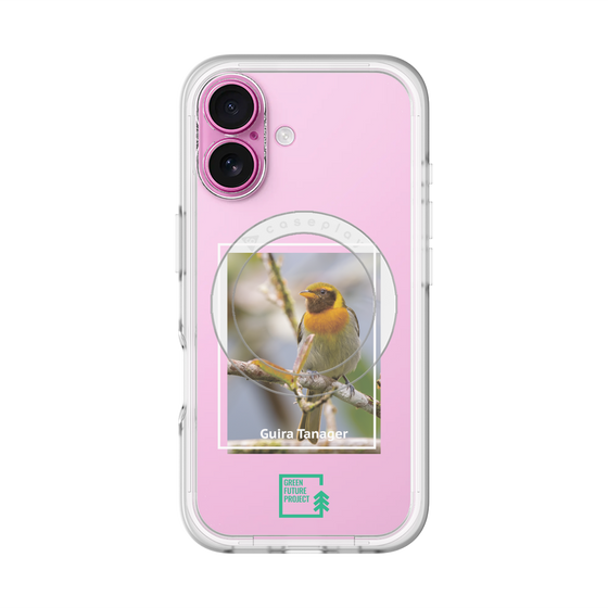 スリムプロテクションプレミアムケース with MagSafe［ Green Future Project - Guira Tanager ］