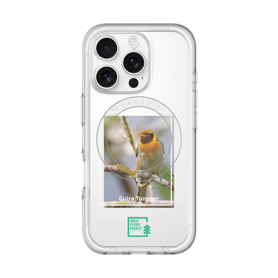 スリムプロテクションプレミアムケース with MagSafe［ Green Future Project - Guira Tanager ］
