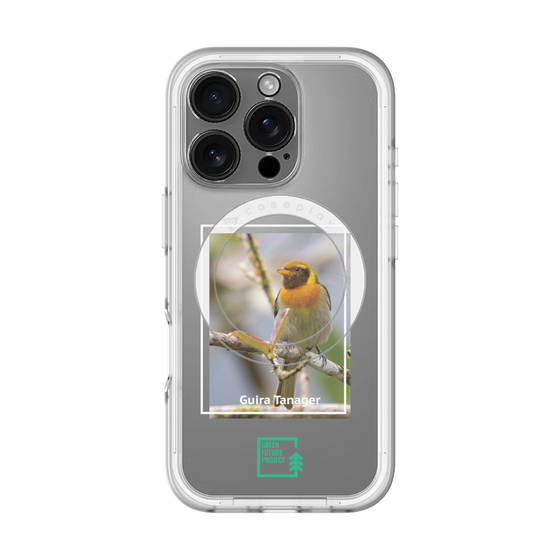 スリムプロテクションプレミアムケース with MagSafe［ Green Future Project - Guira Tanager ］