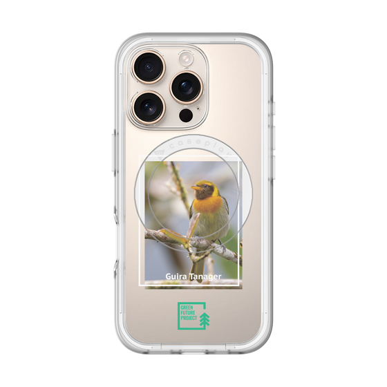 スリムプロテクションプレミアムケース with MagSafe［ Green Future Project - Guira Tanager ］