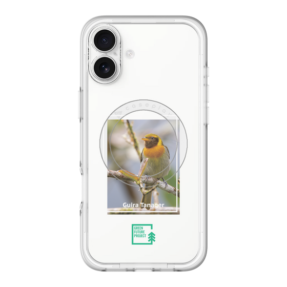 スリムプロテクションプレミアムケース with MagSafe［ Green Future Project - Guira Tanager ］