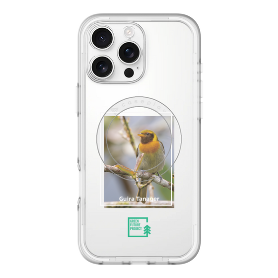 スリムプロテクションプレミアムケース with MagSafe［ Green Future Project - Guira Tanager ］