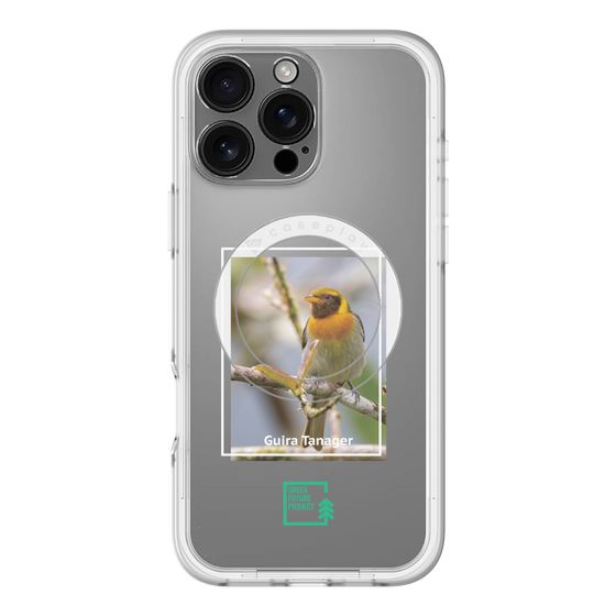 スリムプロテクションプレミアムケース with MagSafe［ Green Future Project - Guira Tanager ］