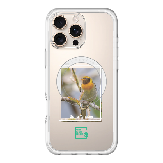 スリムプロテクションプレミアムケース with MagSafe［ Green Future Project - Guira Tanager ］