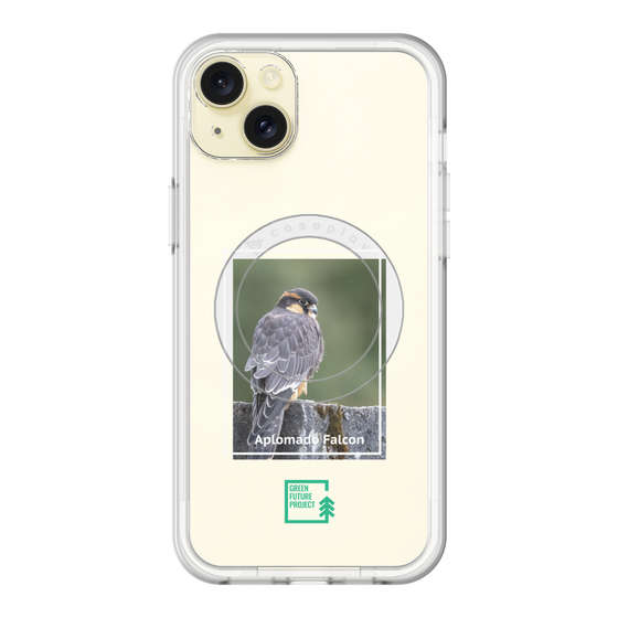 スリムプロテクションプレミアムケース with MagSafe［ Green Future Project - Aplomado Falcon ］