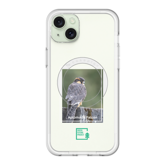 スリムプロテクションプレミアムケース with MagSafe［ Green Future Project - Aplomado Falcon ］