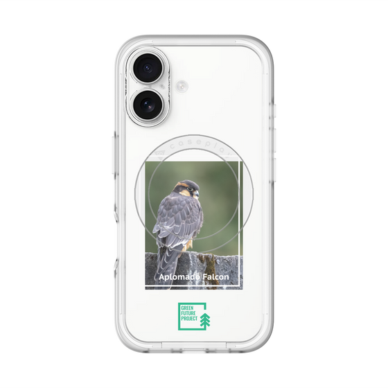 スリムプロテクションプレミアムケース with MagSafe［ Green Future Project - Aplomado Falcon ］