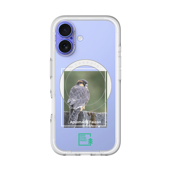 スリムプロテクションプレミアムケース with MagSafe［ Green Future Project - Aplomado Falcon ］